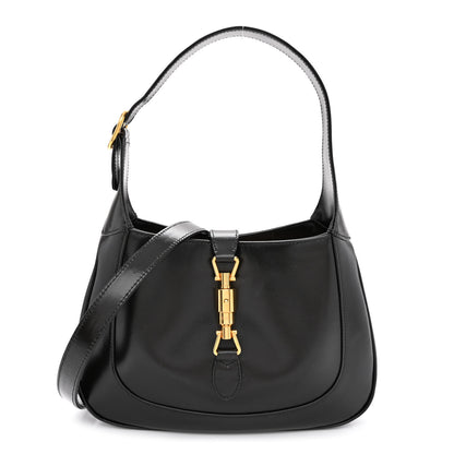 Gucci Boarded Dyana Lux Calfskin Small Jackie 1961 Hobo Black 1 of 11