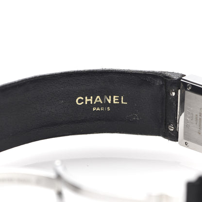 Chanel Stainless Steel Calfskin 19mm Acier Quartz Watch Black 5 of 7