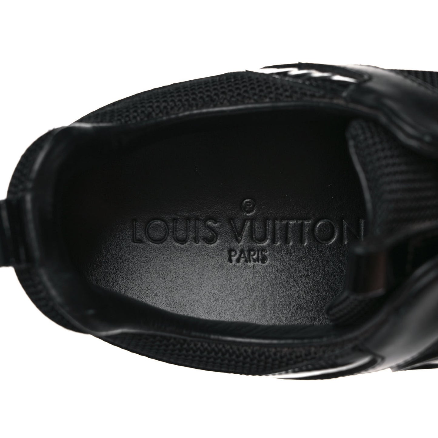 Calfskin Run Away Sneakers 36 Black