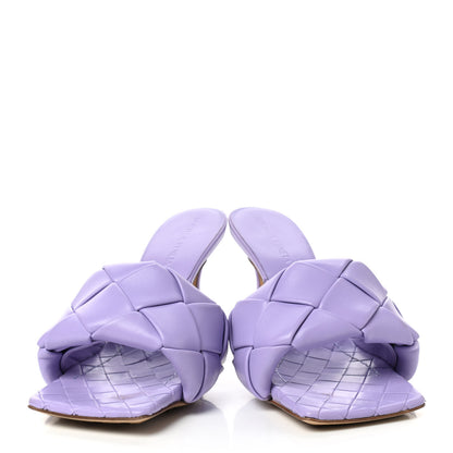 Bottega Veneta Nappa Maxi Intrecciato Lido Mule Sandals 37.5 Wisteria 2 of 10
