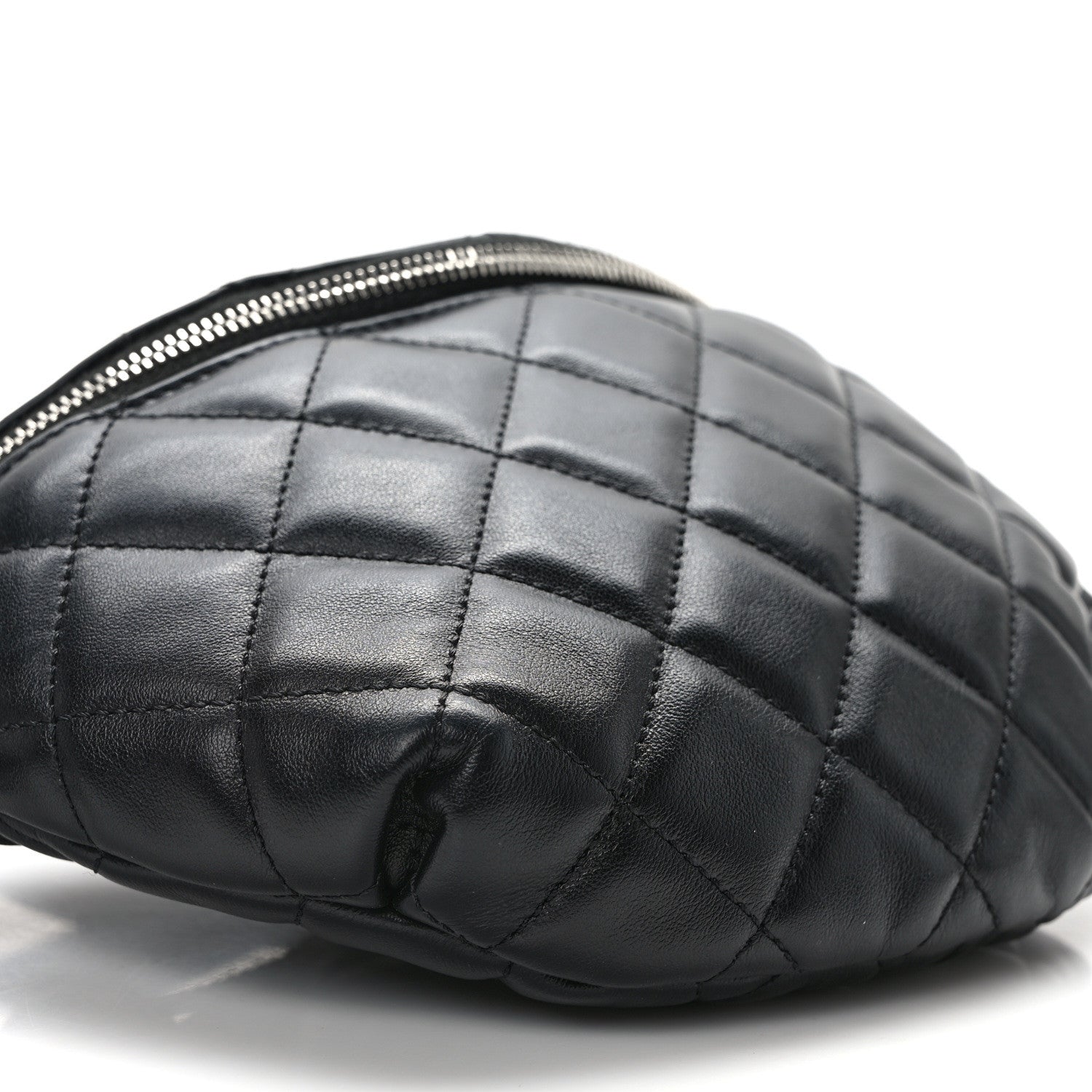 Chanel Calfskin Quilted Waist Belt Bag Black 9 of 10