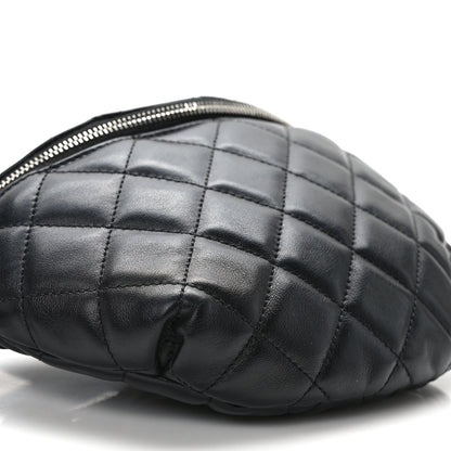 Chanel Calfskin Quilted Waist Belt Bag Black 9 of 10