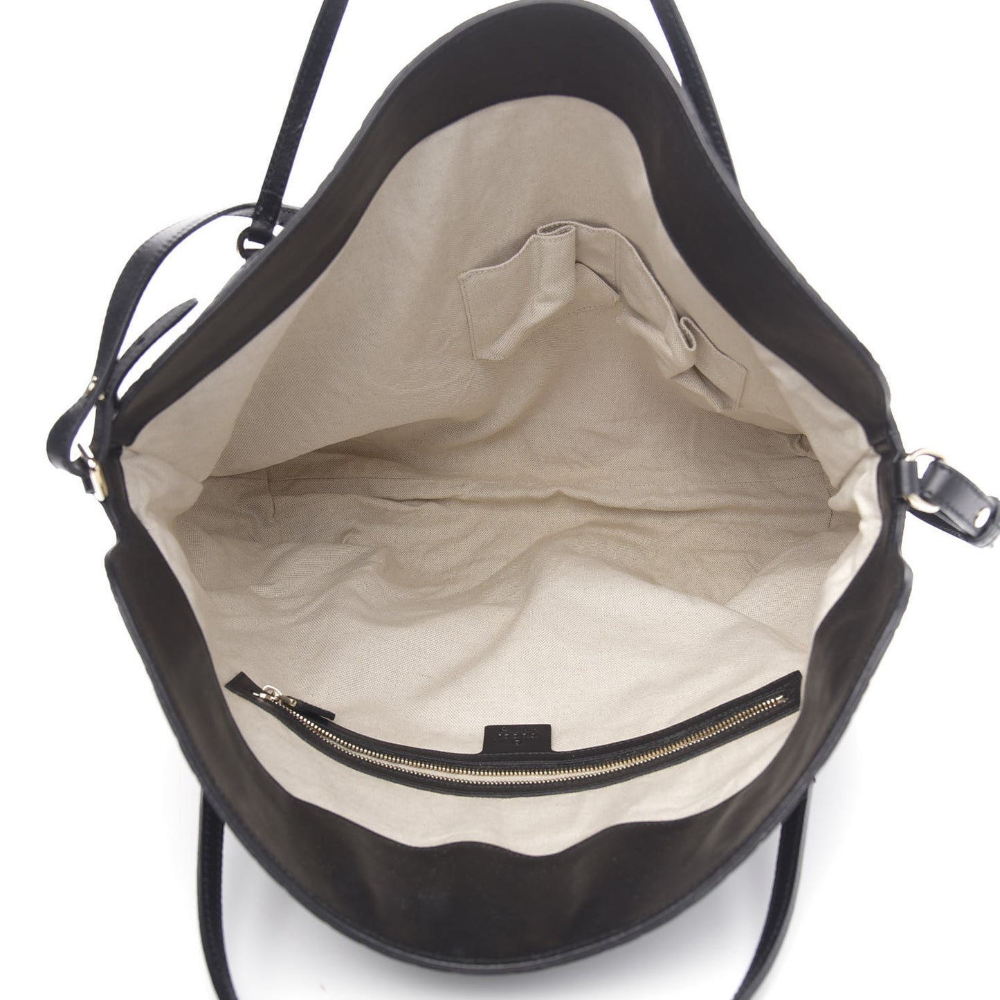 Guccissima Large Bree Foldover Tote Black