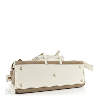 Chloe Calfskin Linen Medium Edith White 4 of 12