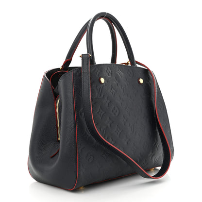 Louis Vuitton Empreinte Montaigne MM Marine Rouge 3 of 11