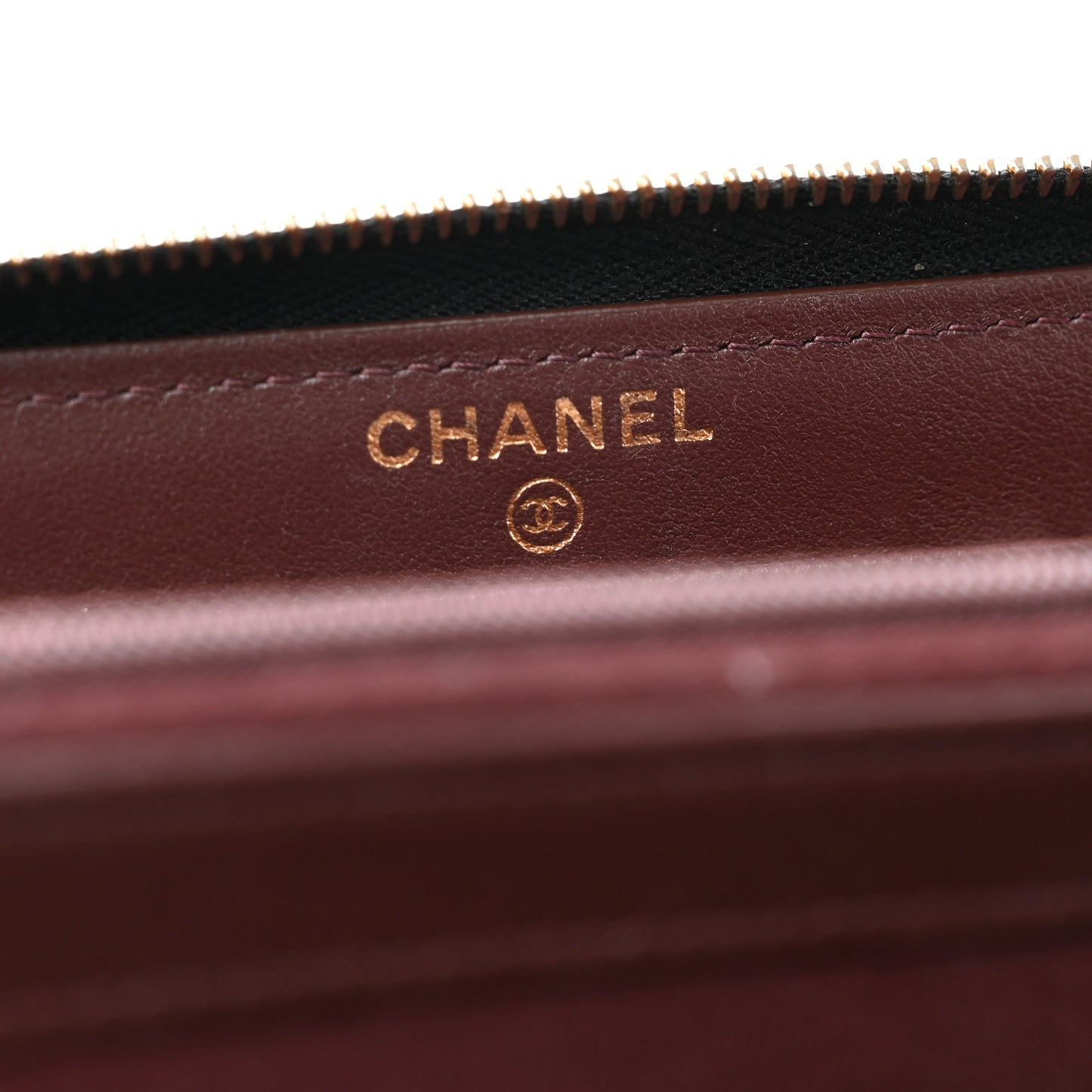 Caviar Quilted Large Gusset Zip Around Wallet Black