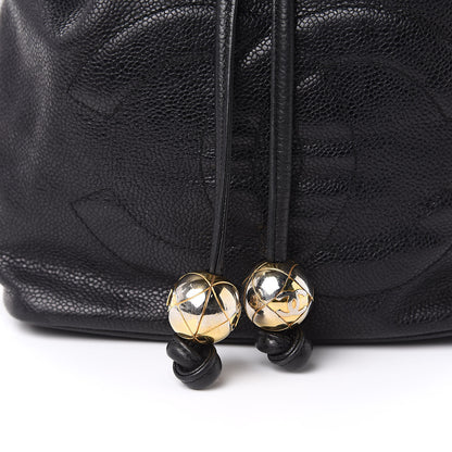 Chanel Caviar CC Drawstring Shoulder Bag Black 13 of 13