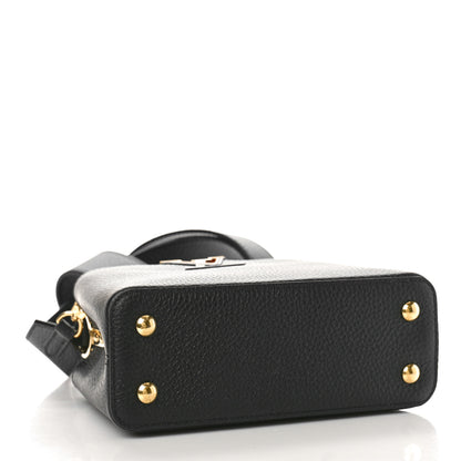 Louis Vuitton Taurillon Mini Capucines Black 4 of 9