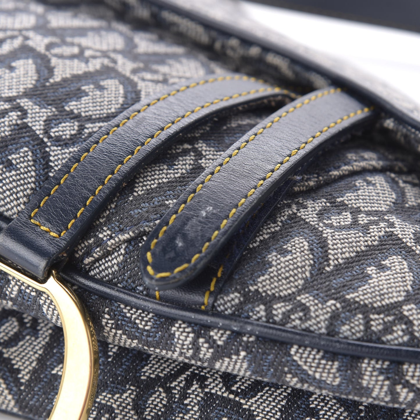 Monogram Saddle Bag Black