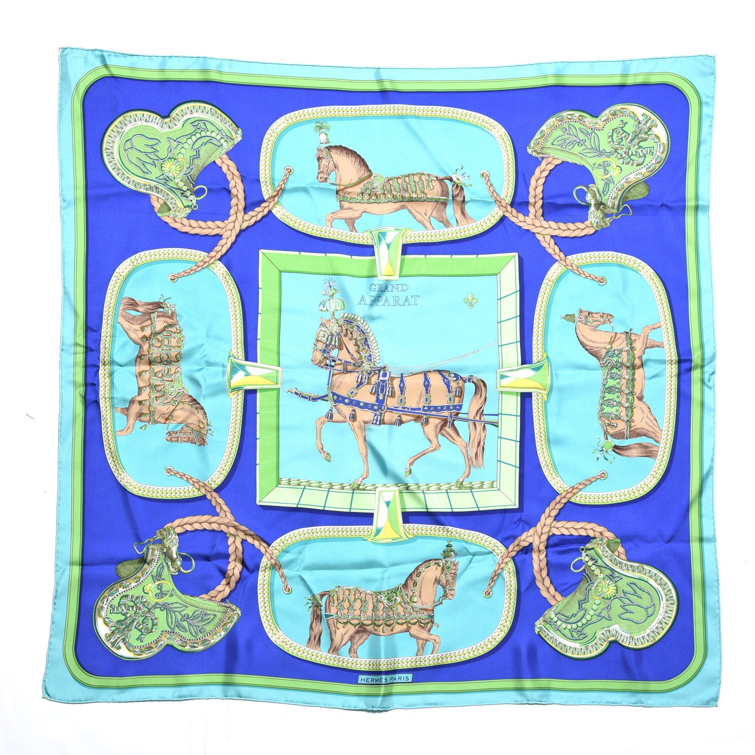 Hermes Silk Grand Apparat Scarf 90 1 of 5