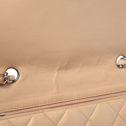 Chanel Lambskin Quilted Jumbo Single Flap Beige 8 of 13