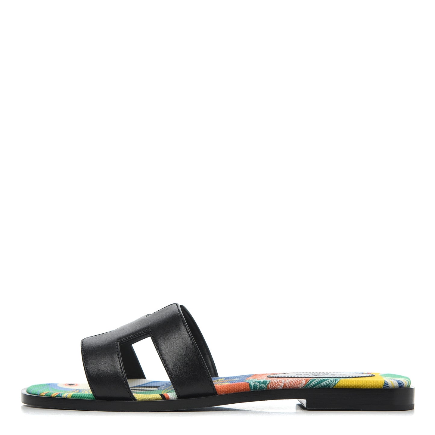 Box Calfskin Oran Sandals 35.5 Black