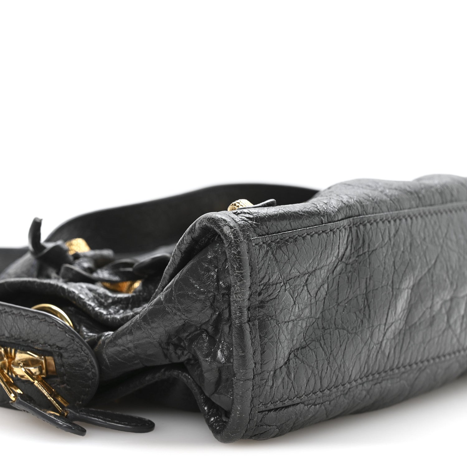 Balenciaga Agneau Giant 12 Gold Hardware Mini City Gris Fossile 10 of 11