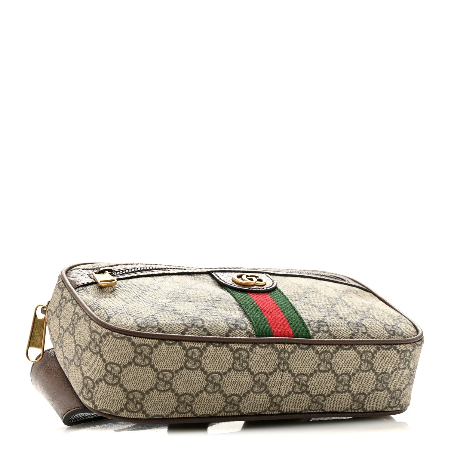Gucci Soft GG Supreme Monogram Medium Ophidia Belt Bag Dark Brown 4 of 10