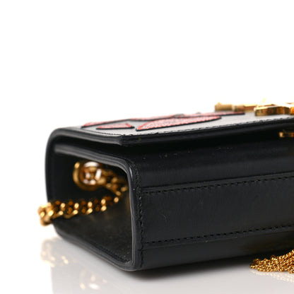 Saint Laurent Calfskin Small Monogram Kate Tassel Heart Satchel Black Rouge 8 of 10