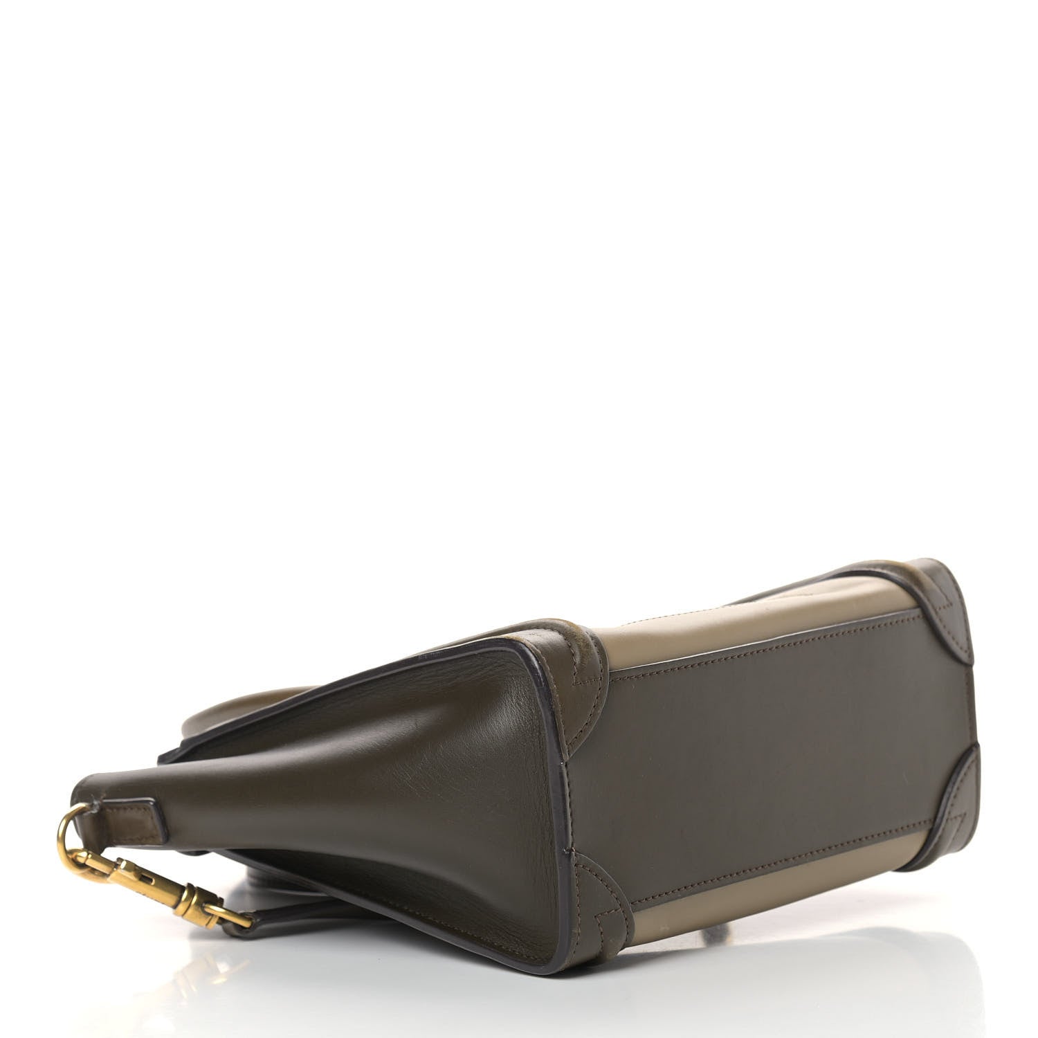 Celine Smooth Calfskin Nano Tri-Color Luggage Khaki 4 of 18
