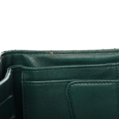 Chanel Patent Quilted Large Flap Wallet Green 7 of 9