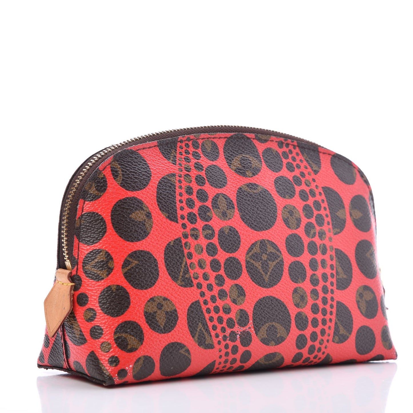 Monogram Kusama Pumpkin Dots Cosmetic Pouch Red