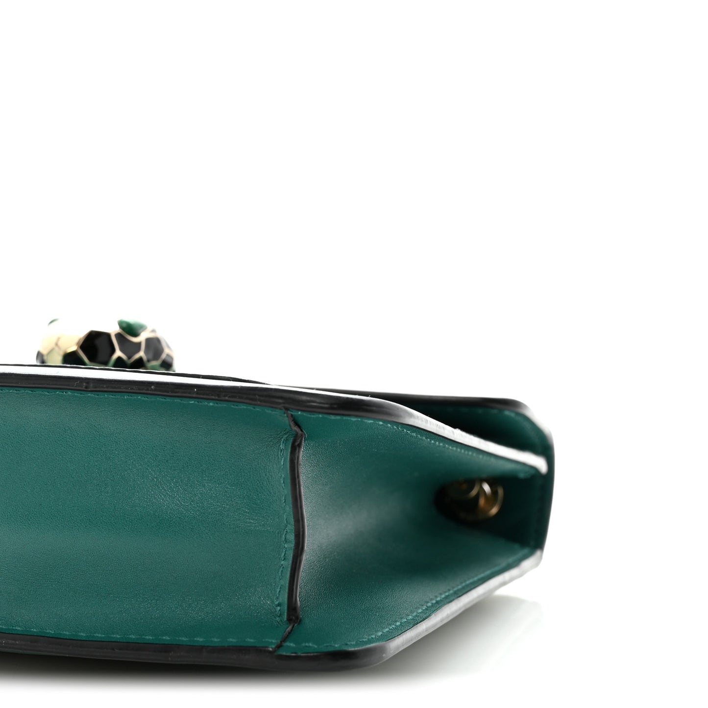 Calfskin Small Serpenti Forever Snake Strap Crossbody Bag Emerald Green