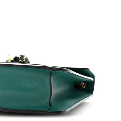 Bulgari Calfskin Small Serpenti Forever Snake Strap Crossbody Bag Emerald Green 9 of 9