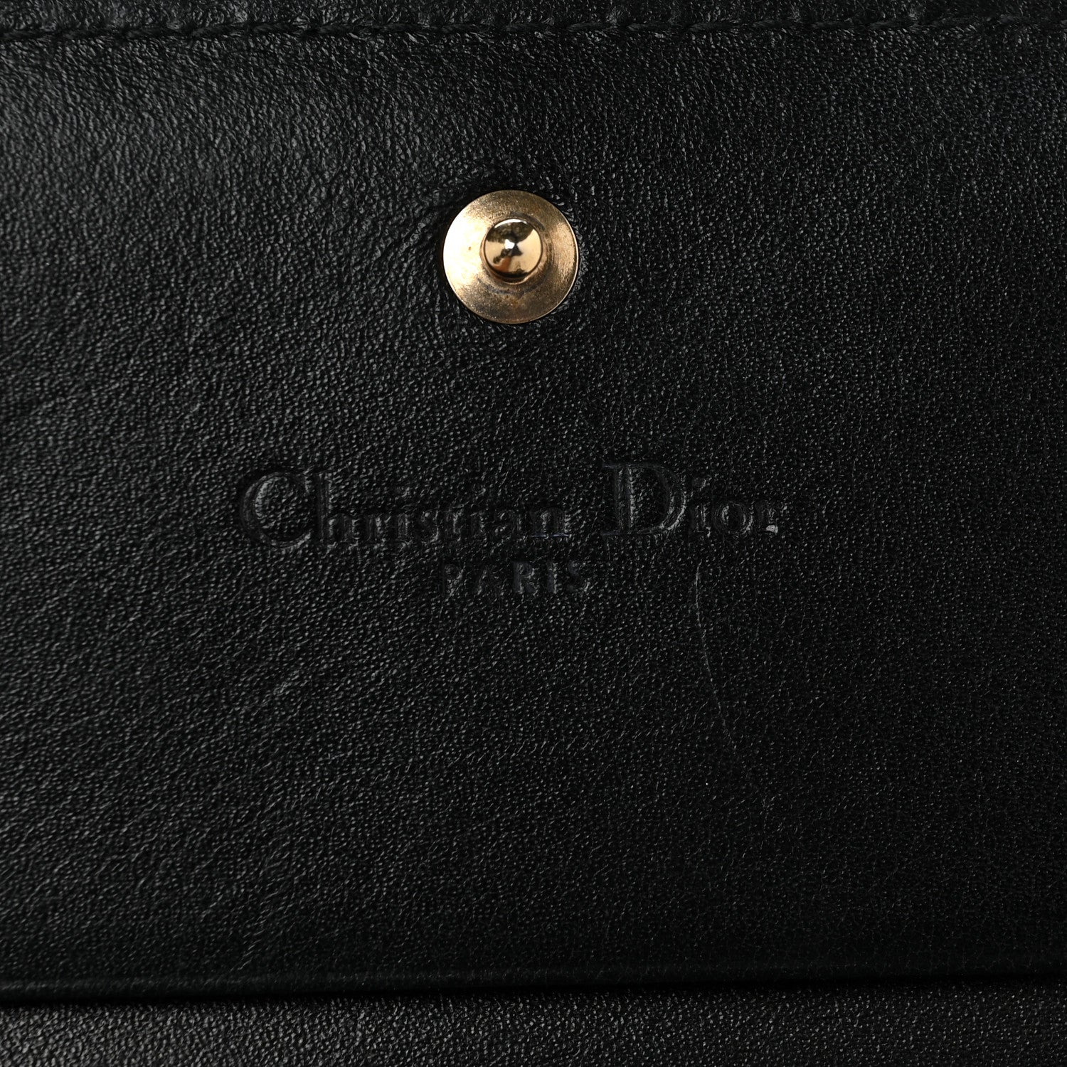 Christian Dior Patent Cannage Mini Lady Dior Wallet Black 6 of 9