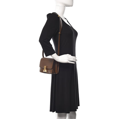 Celine Box Calfskin Small Classic Box Flap Bag Camel 2 of 12