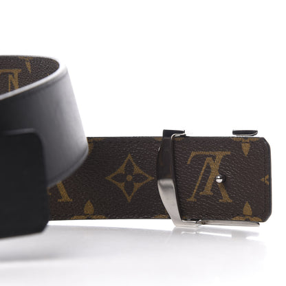 Louis Vuitton Calfskin Monogram 40mm LV Initiales Reversible Belt 80 32 Black 8 of 8