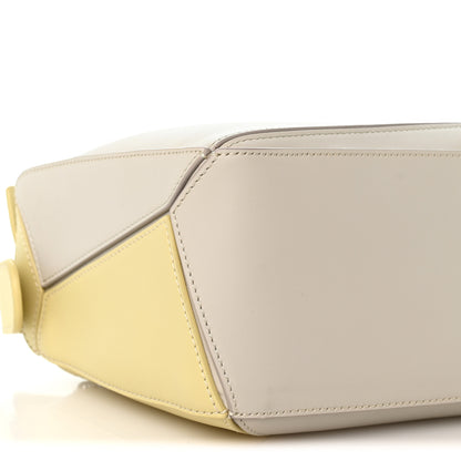 Loewe X ALBERS Nappa Calfskin Small Puzzle Bag Pale Grey Light Citrine 9 of 11