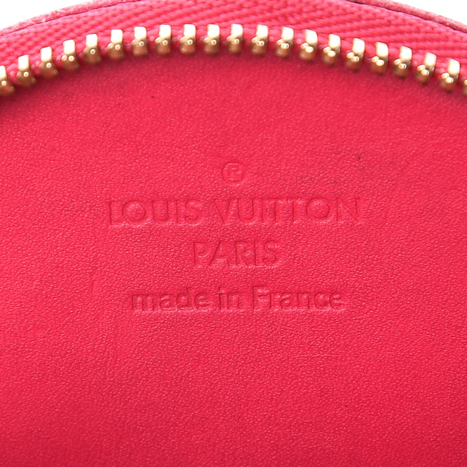 Louis Vuitton Vernis Roses Chapeau Coin Purse Rose Pop 6 of 8