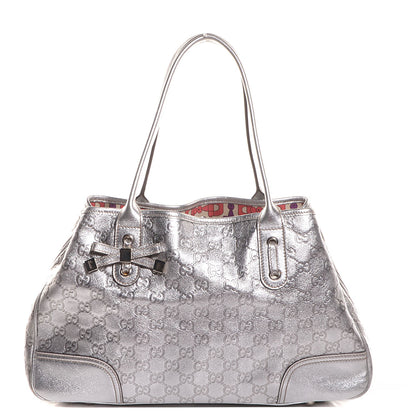 Gucci Guccissima Medium Princy Tote Silver 1 of 7