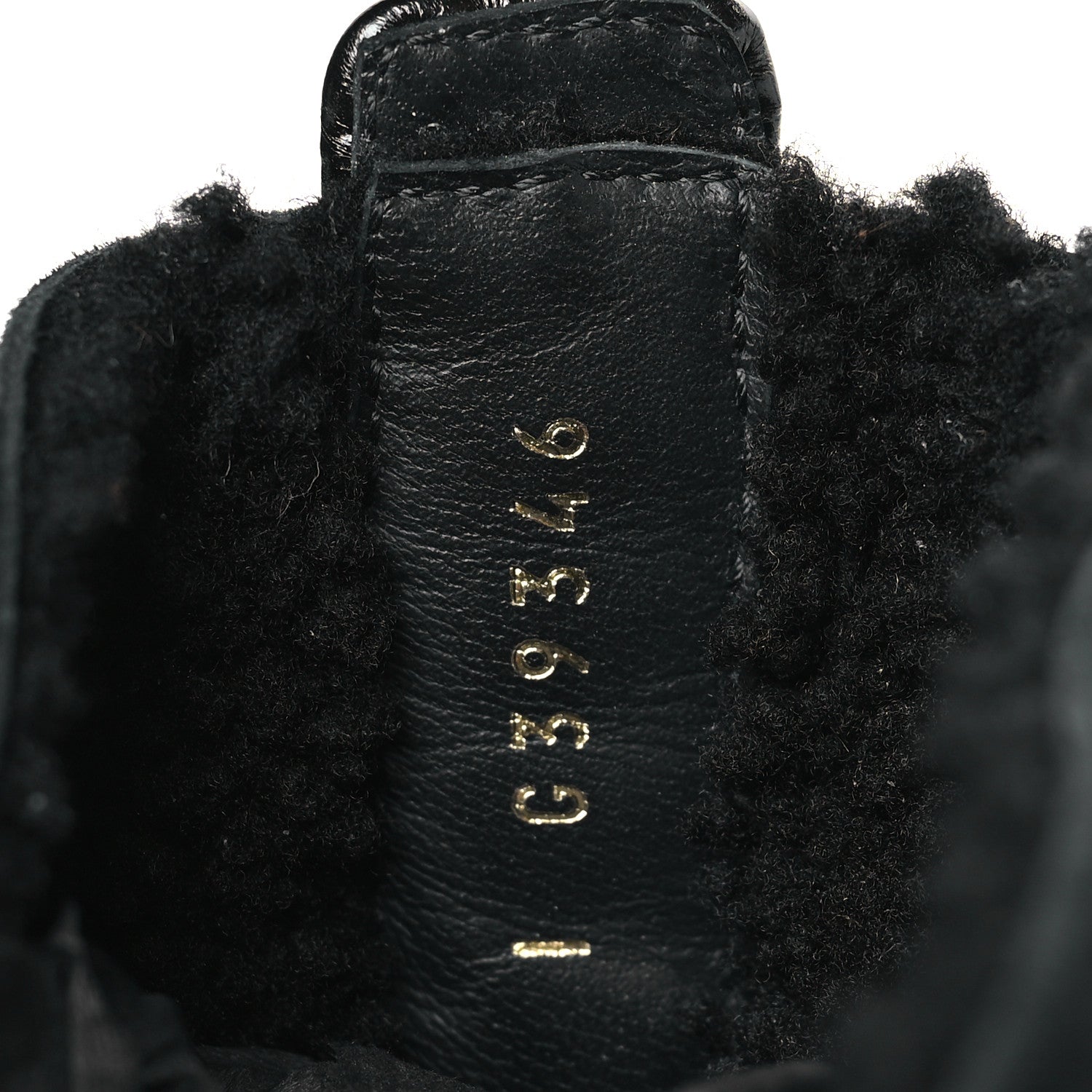 Chanel Lambskin Patent Cap Toe Lace Up Boots 38.5 Black 7 of 7