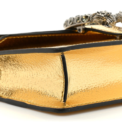 Gucci Metallic Calfskin Super Mini Dionysus Shoulder Bag Gold 9 of 10