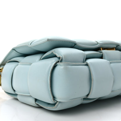 Bottega Veneta Lambskin Maxi Intreccio Padded Chain Cassette Crossbody Bag Spearmint 7 of 8