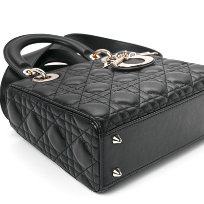 Christian Dior Lambskin Cannage Small My ABCDior Lady Dior Black 10 of 11