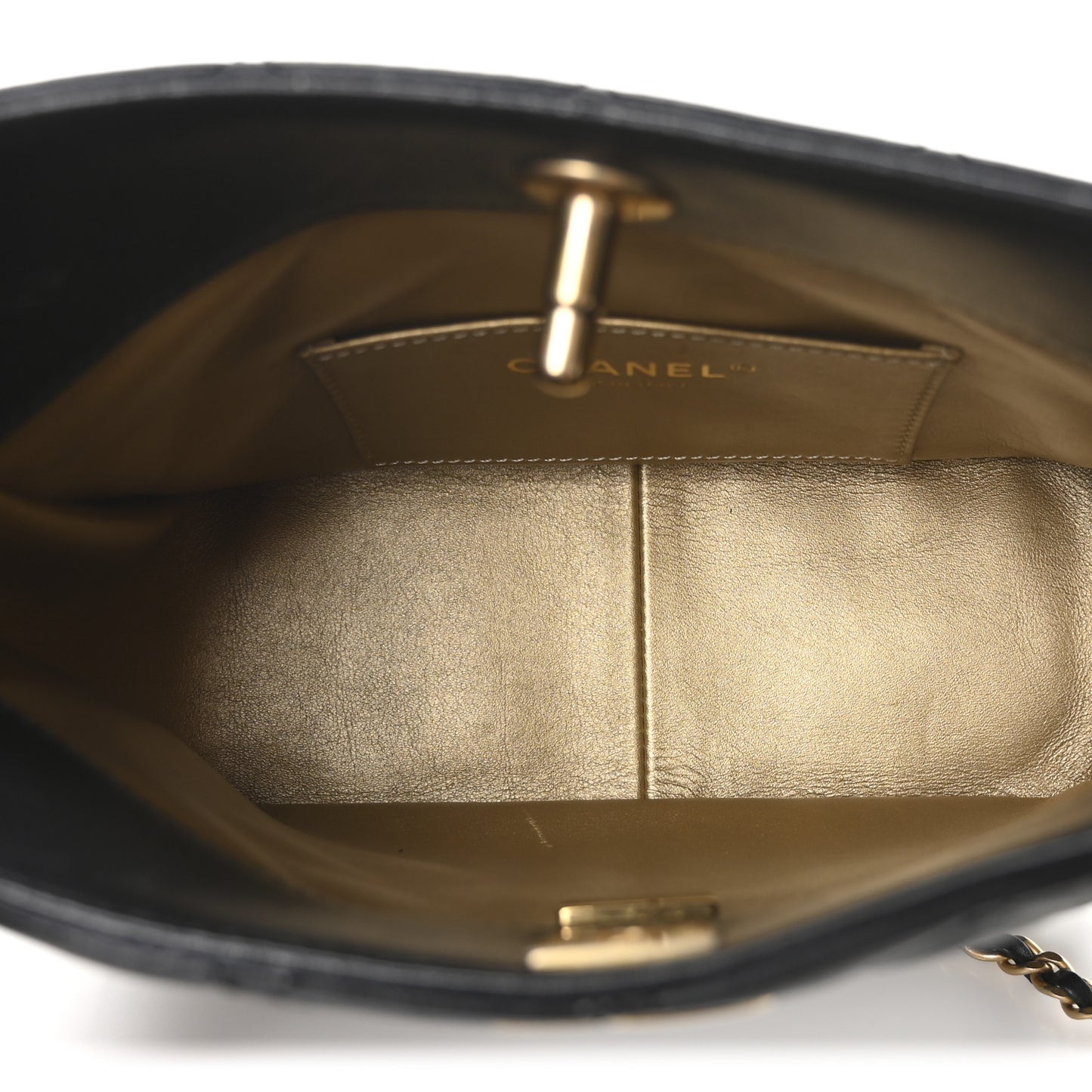 Lambskin Quilted Small Pearl Crush Hobo Black