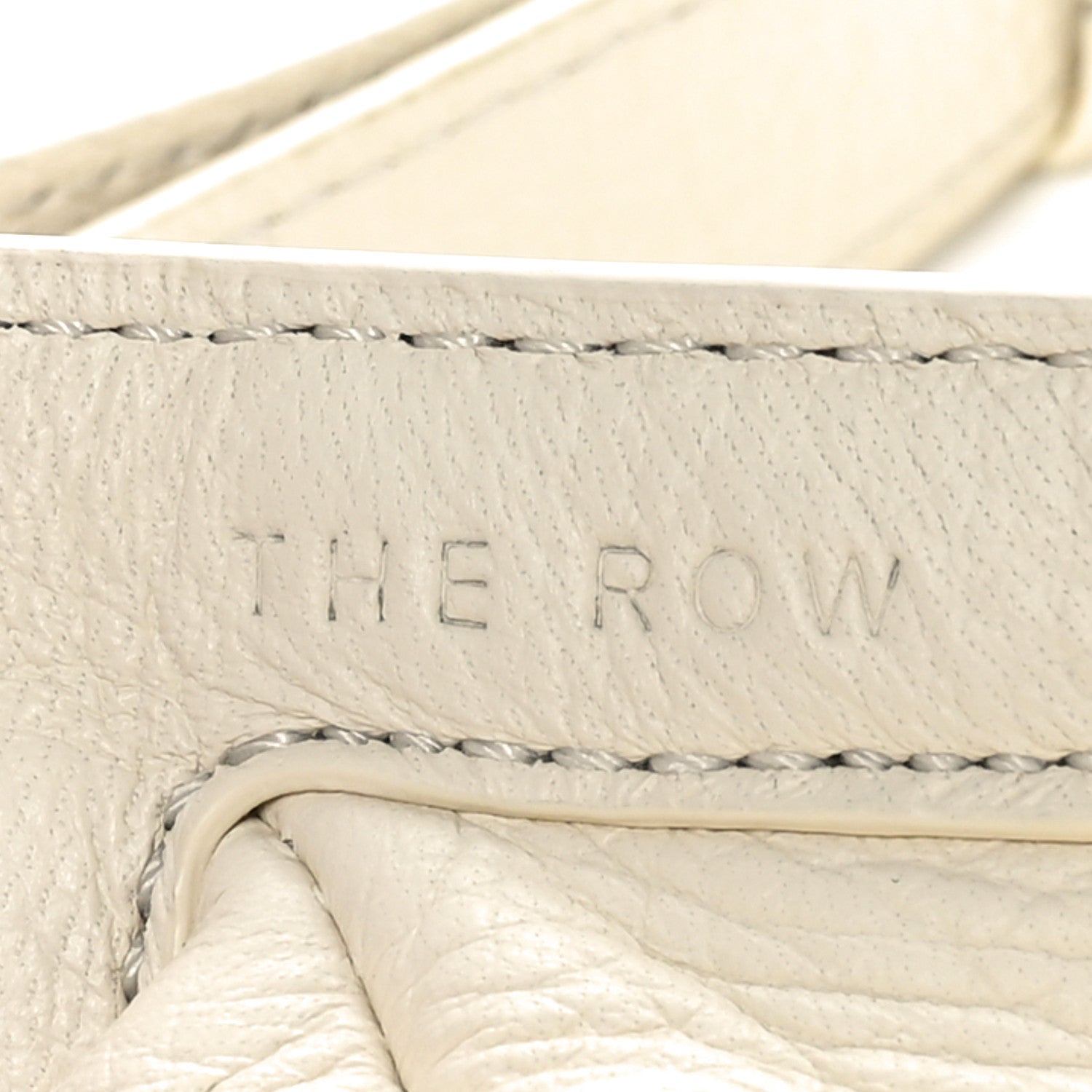 The Row Grained Calfskin Small Slouchy Banana Bag Ivory 6 of 9