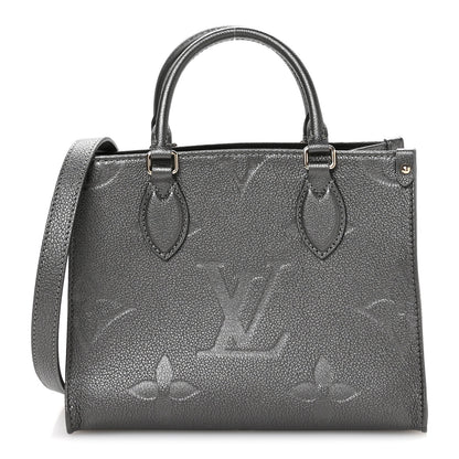 Louis Vuitton Empreinte Monogram Giant Onthego PM Gun Metal 1 of 10
