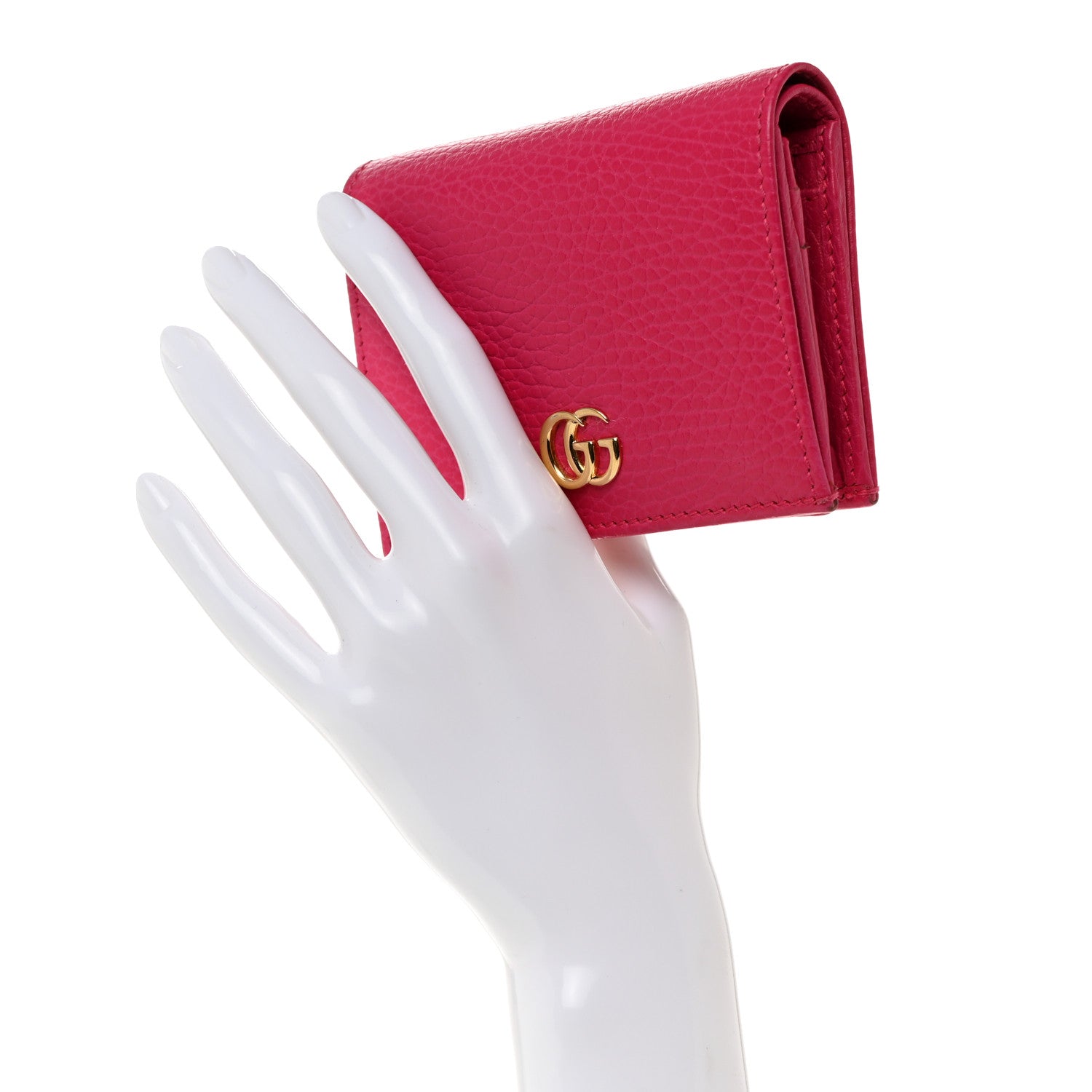 Gucci Dollar Calfskin GG Marmont Card Case Box Pink 2 of 9