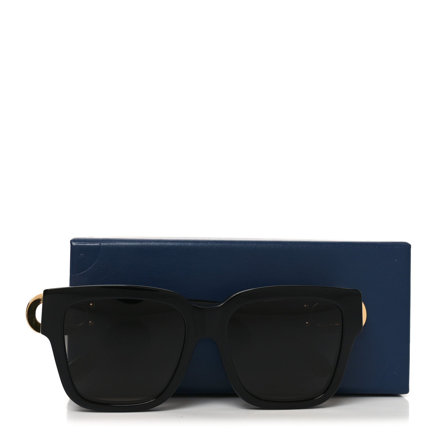 Louis Vuitton Acetate LV Link PM Square Sunglasses Z1566W Black