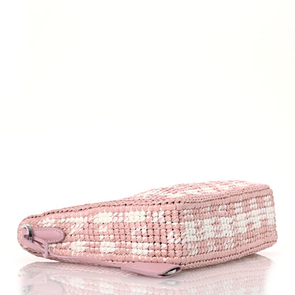 Prada Yarn Raffia Effect Crochet Mini Re-Edition Shoulder Bag Alabastro 4 of 14