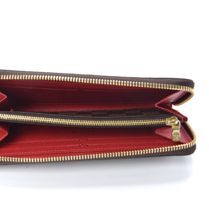 Louis Vuitton Damier Ebene Clemence Wallet Cherry 5 of 7