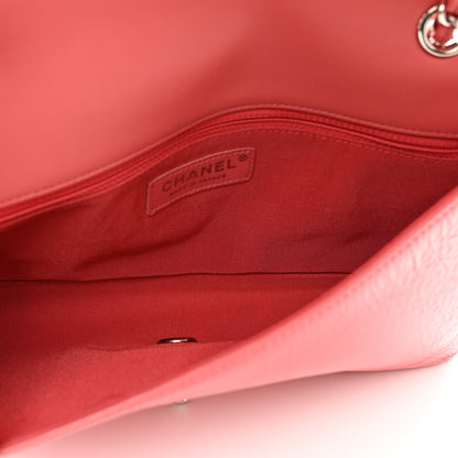 Chanel Distressed Calfskin Quilted Enamel CC Single Flap Bag Pink 5 of 11