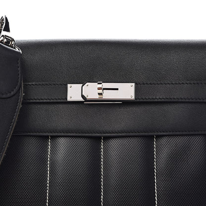 Hermes Veau Swift Perforated Sac Berline 28 Black 12 of 12
