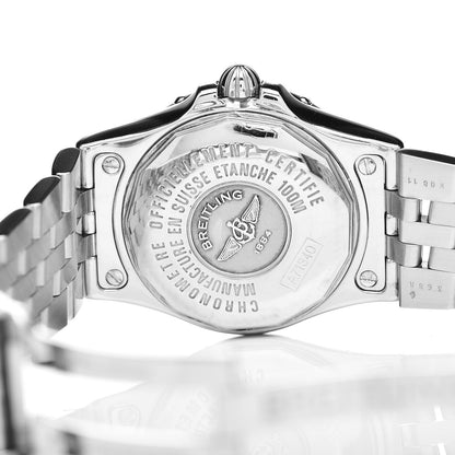 Breitling Stainless Steel Diamond 30mm Starliner Quartz Watch Black A71340 6 of 9