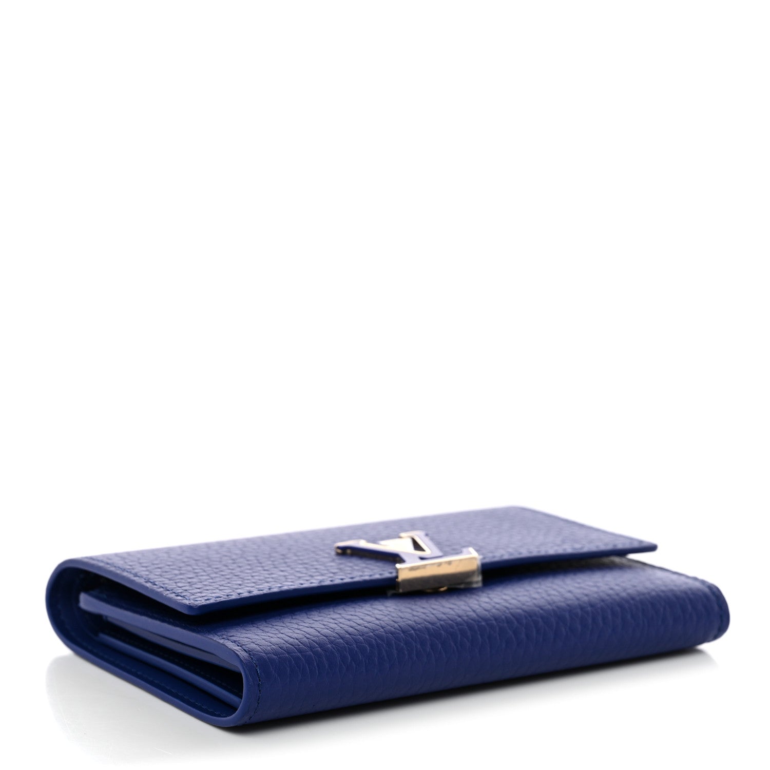 Louis Vuitton Taurillon Capucines Compact Wallet Blue 4 of 8