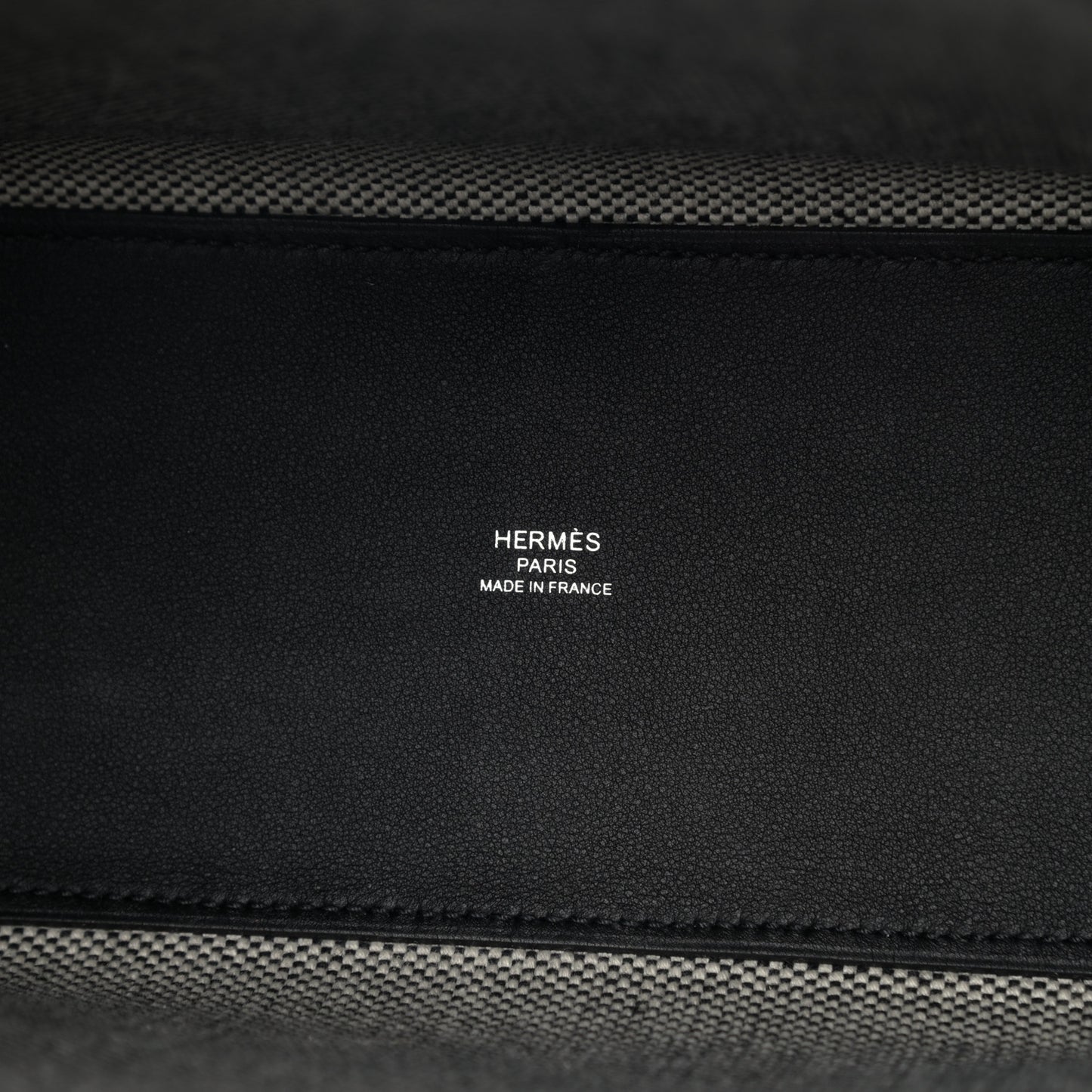 Swift H Canvas Cabas H En Biais 27 Black Ecru