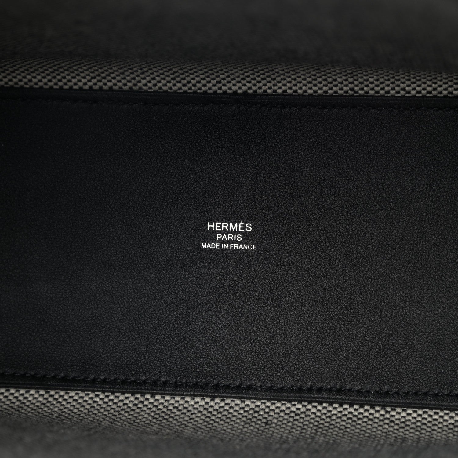 Hermes Swift H Canvas Cabas H En Biais 27 Black Ecru 7 of 8