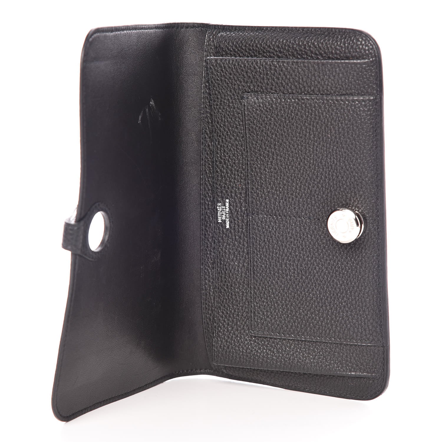Hermes Togo Dogon Duo Wallet Black 6 of 11