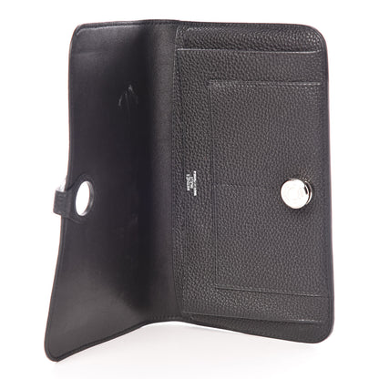 Hermes Togo Dogon Duo Wallet Black 6 of 11