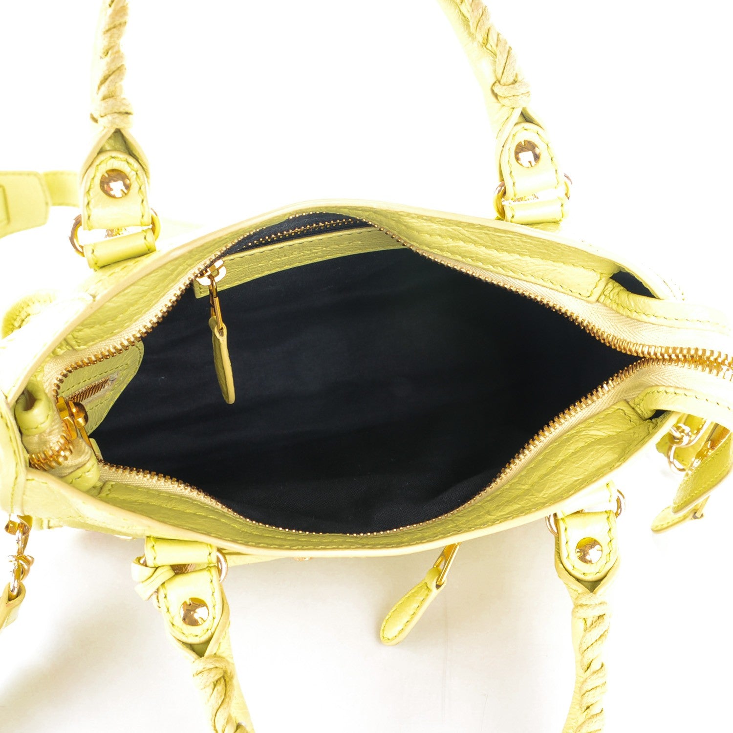Balenciaga Agneau Giant 12 Gold Hardware Mini City Jaune Citronnade 5 of 7